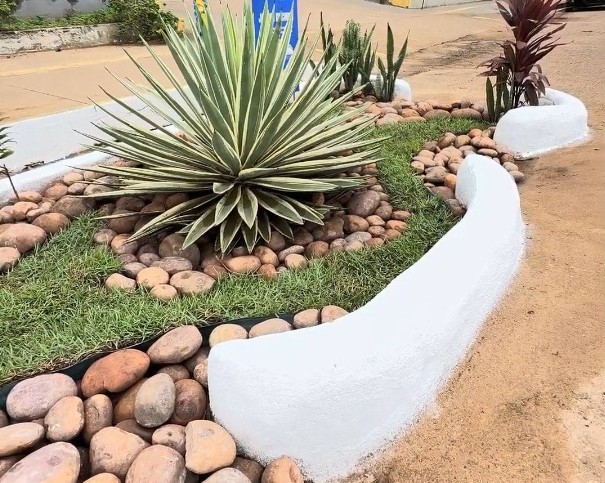 Jardins de chuva são áreas verdes planejadas para absorver e filtrar a água da chuva diretamente no solo